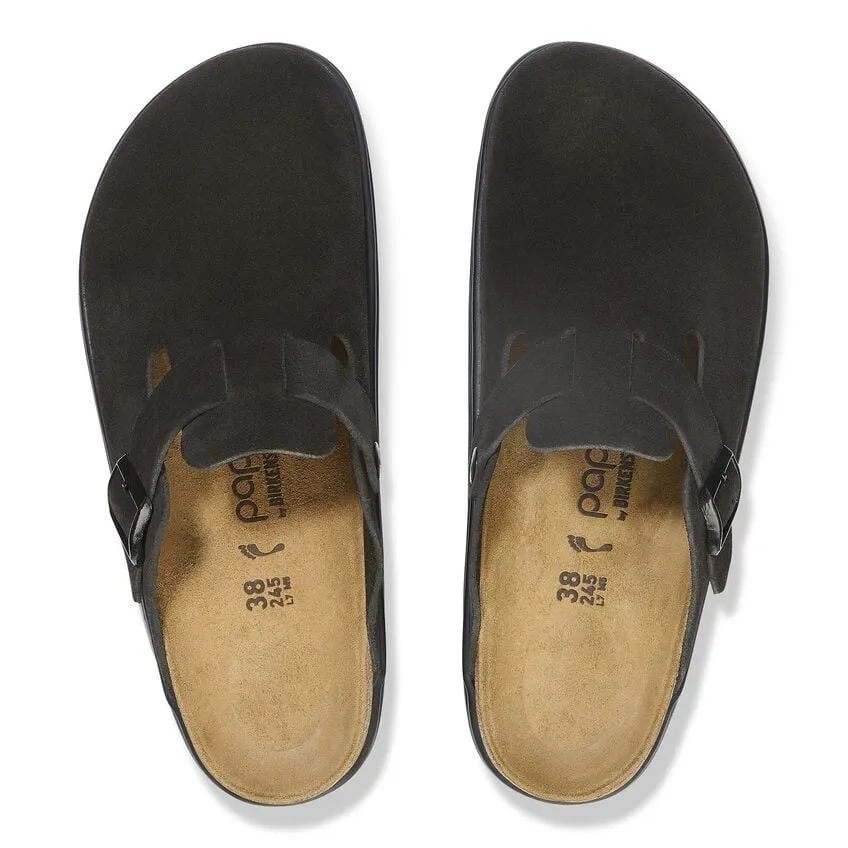 Birkenstock Boston Chunky - Black Suede