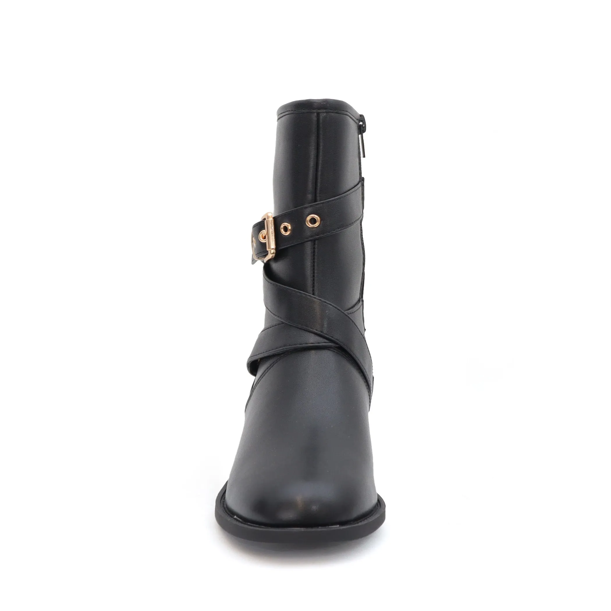 DARCY-12 Women's Strap With Buckle Riding Boot