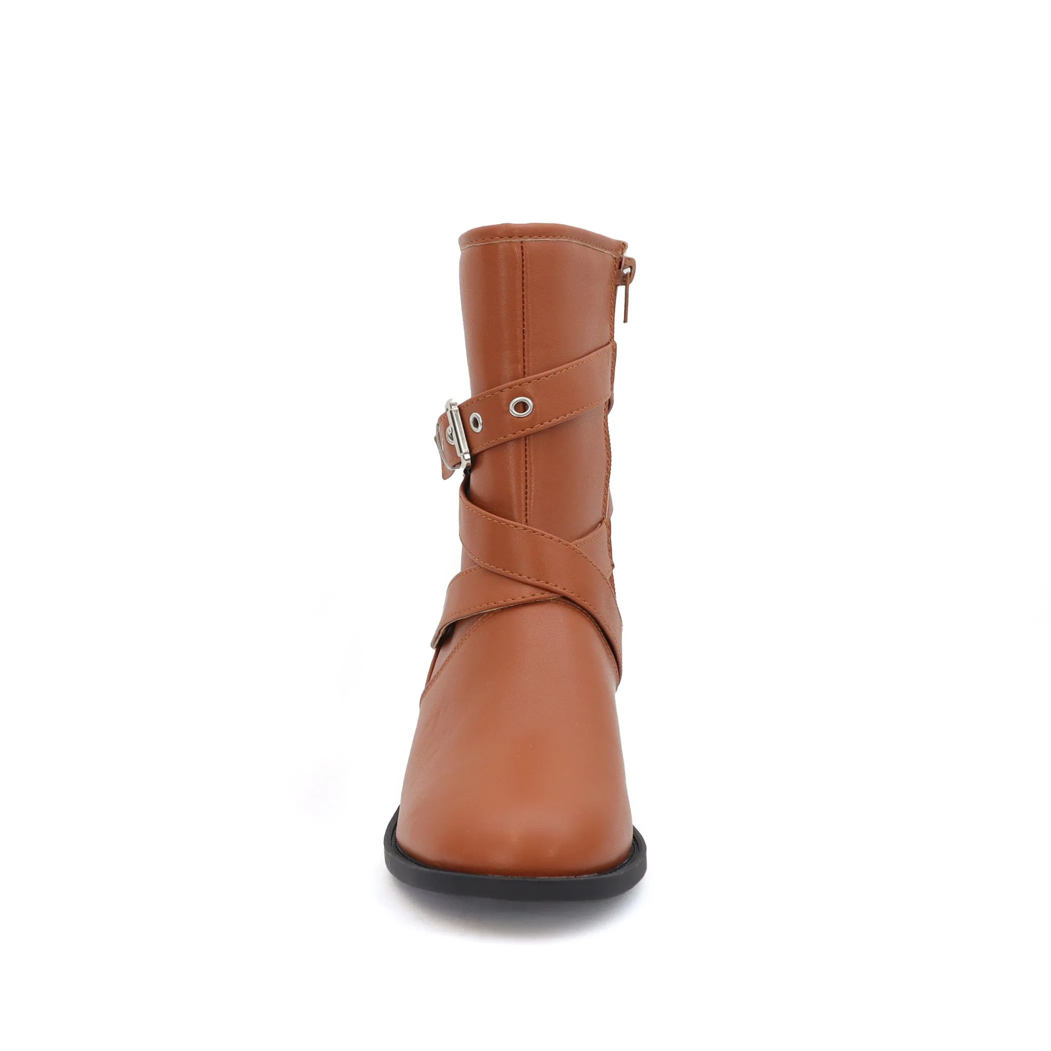 DARCY-12 Women's Strap With Buckle Riding Boot
