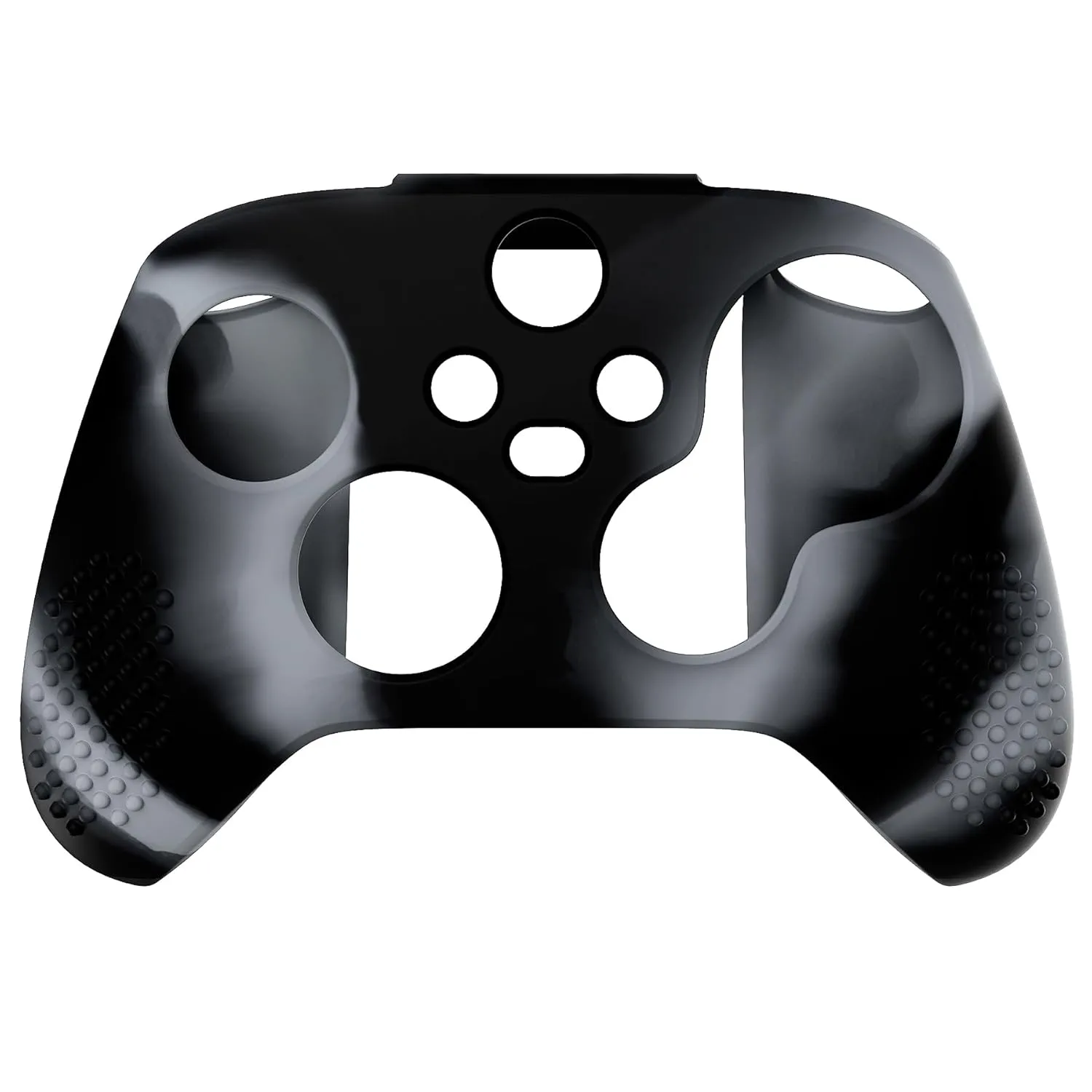 eXtremeRate PlayVital 3D Studded Edition Anti-Slip Silicone Cover Skin for Xbox Series X/S Controller, Rubber Case Protector for Xbox Core Wireless Controller with Thumb Grips - New Hope Gray & Black