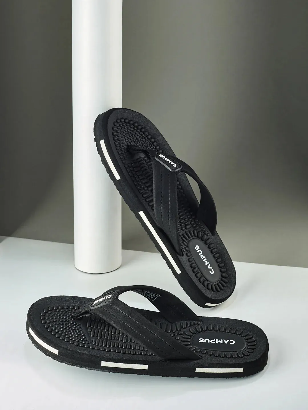 GC-1032-ADV Black Men's Flip Flops