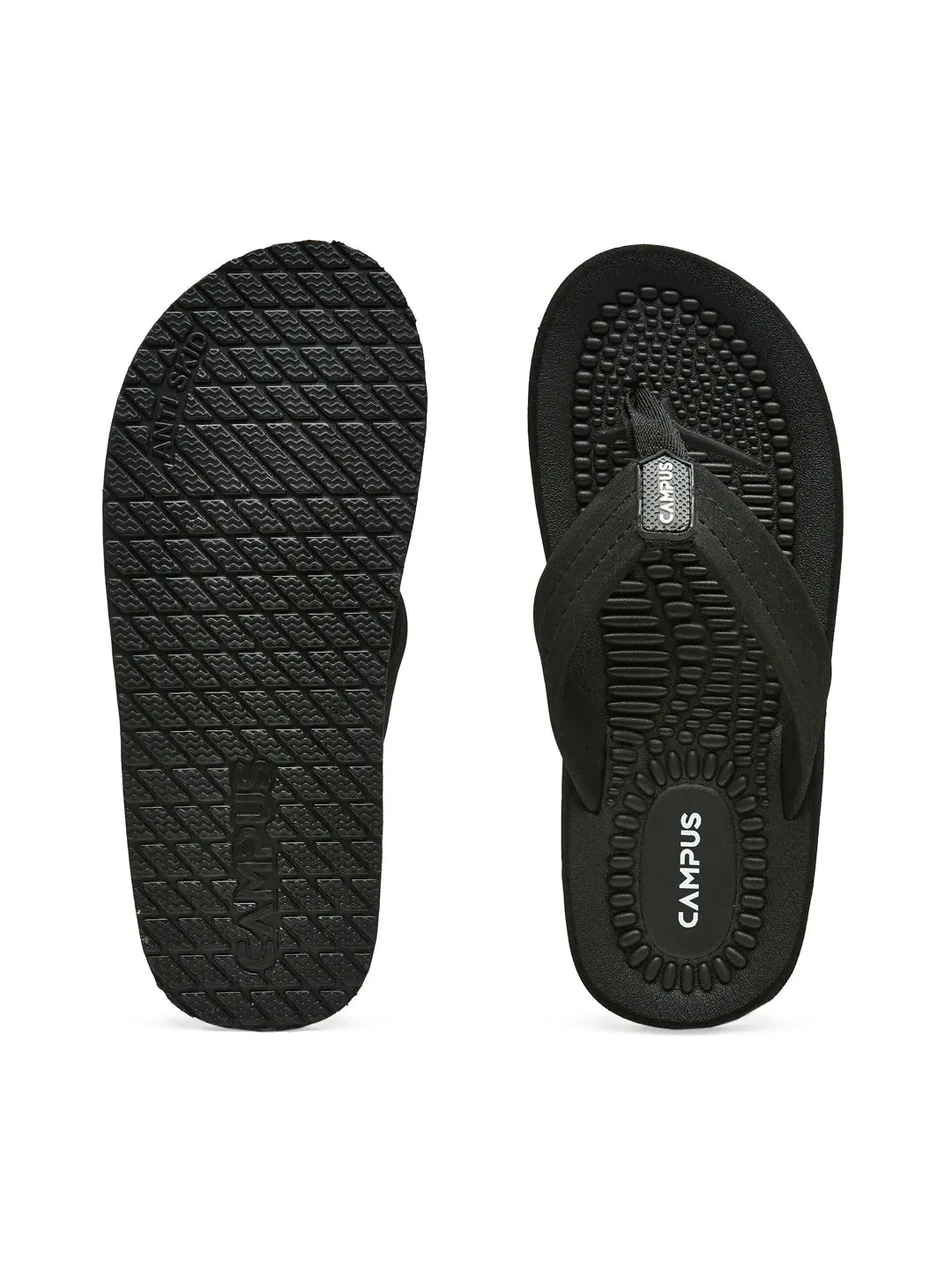 GC-1032-ADV Black Men's Flip Flops