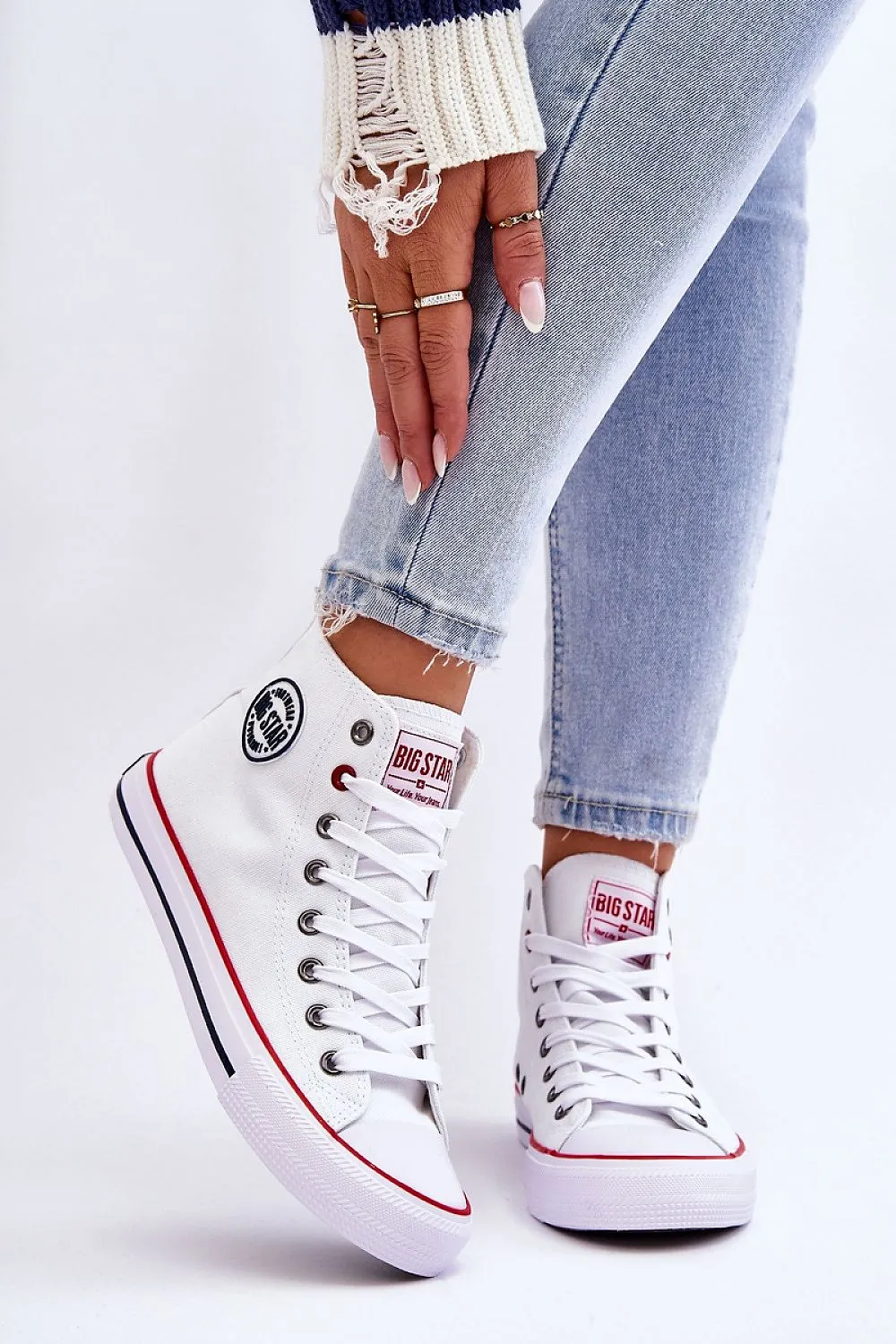High-Top Canvas Shoe