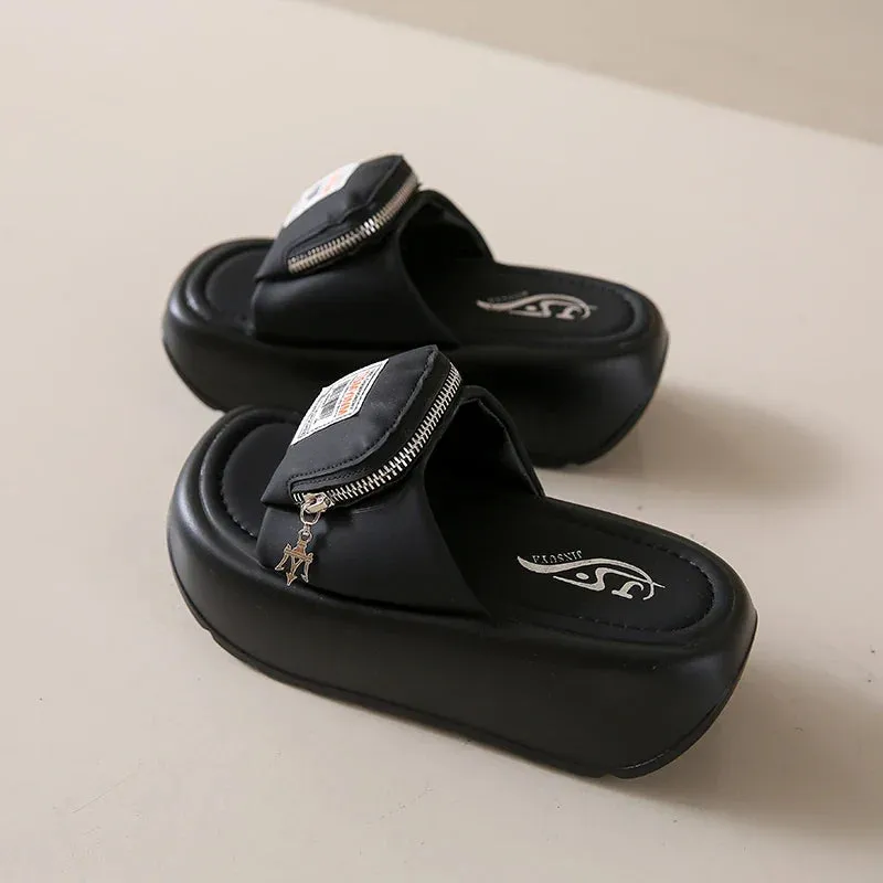 Joskaa 2024 New Chunky Heel Sandals Black