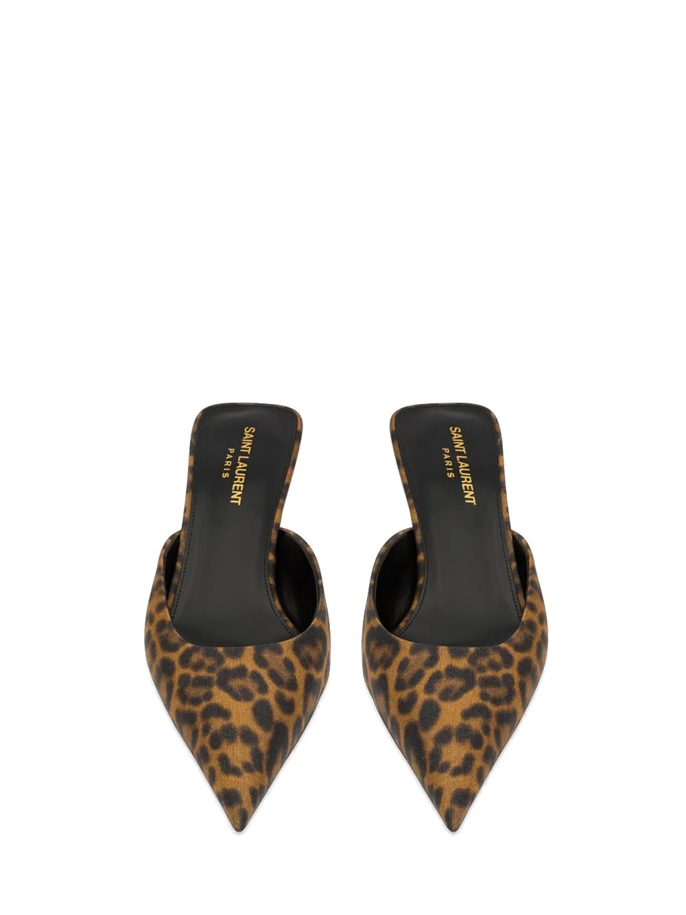 Leopard Grosgrain Barbara Mules