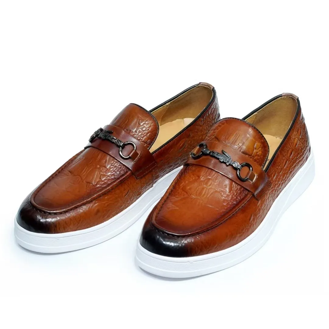 Luxalon Crocodile Slip-ons