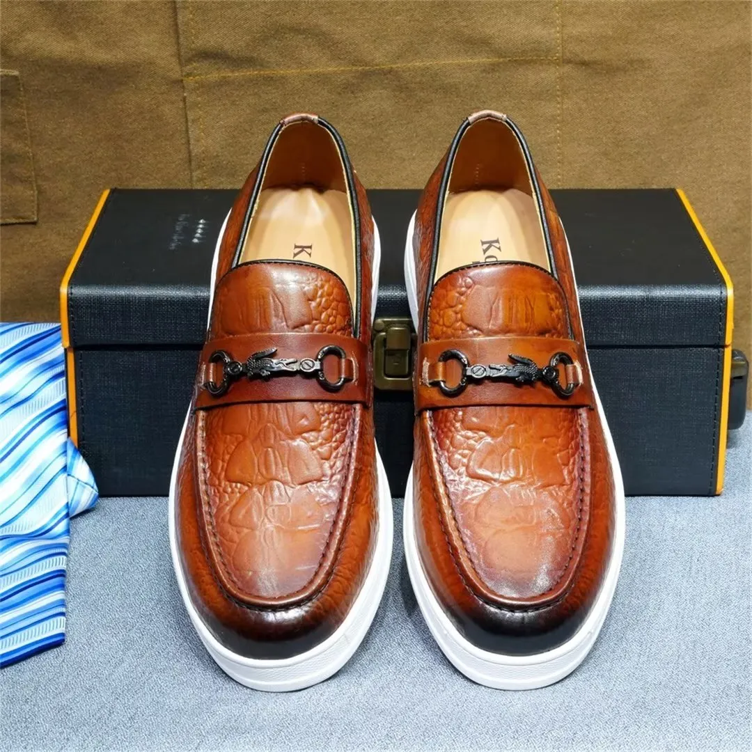 Luxalon Crocodile Slip-ons