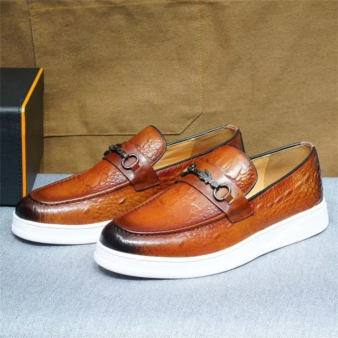 Luxalon Crocodile Slip-ons