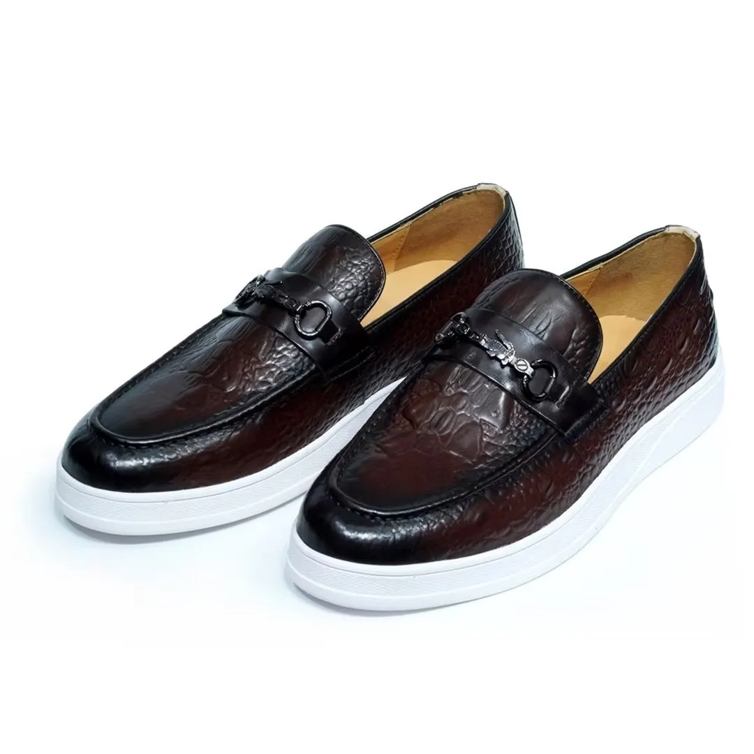 Luxalon Crocodile Slip-ons