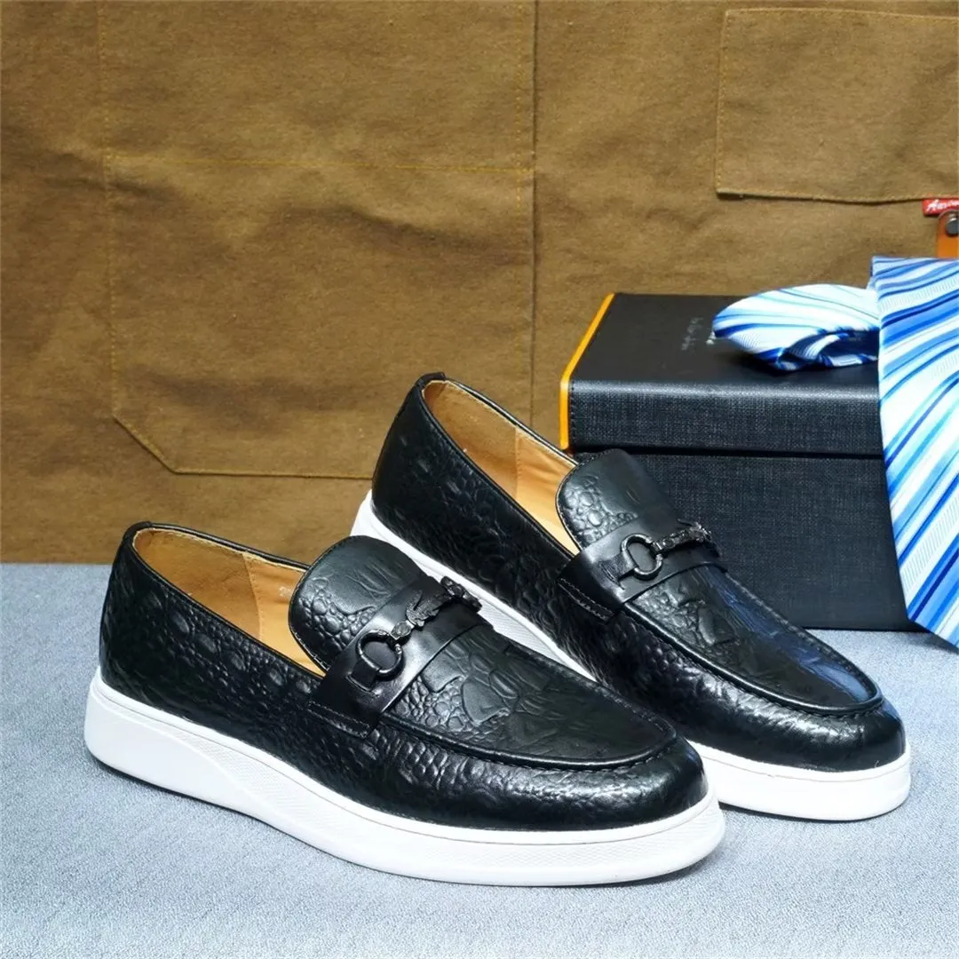 Luxalon Crocodile Slip-ons