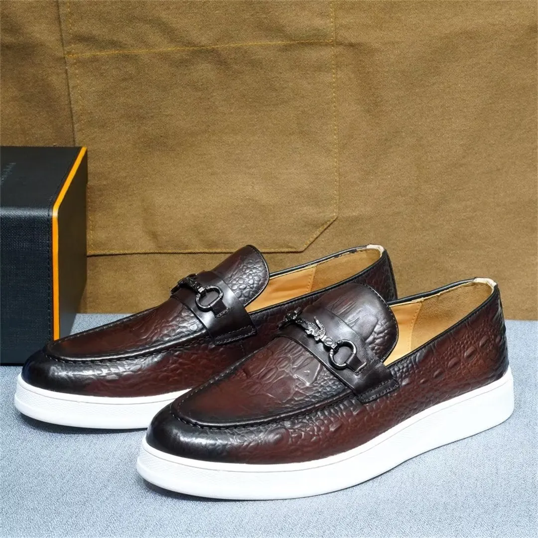 Luxalon Crocodile Slip-ons