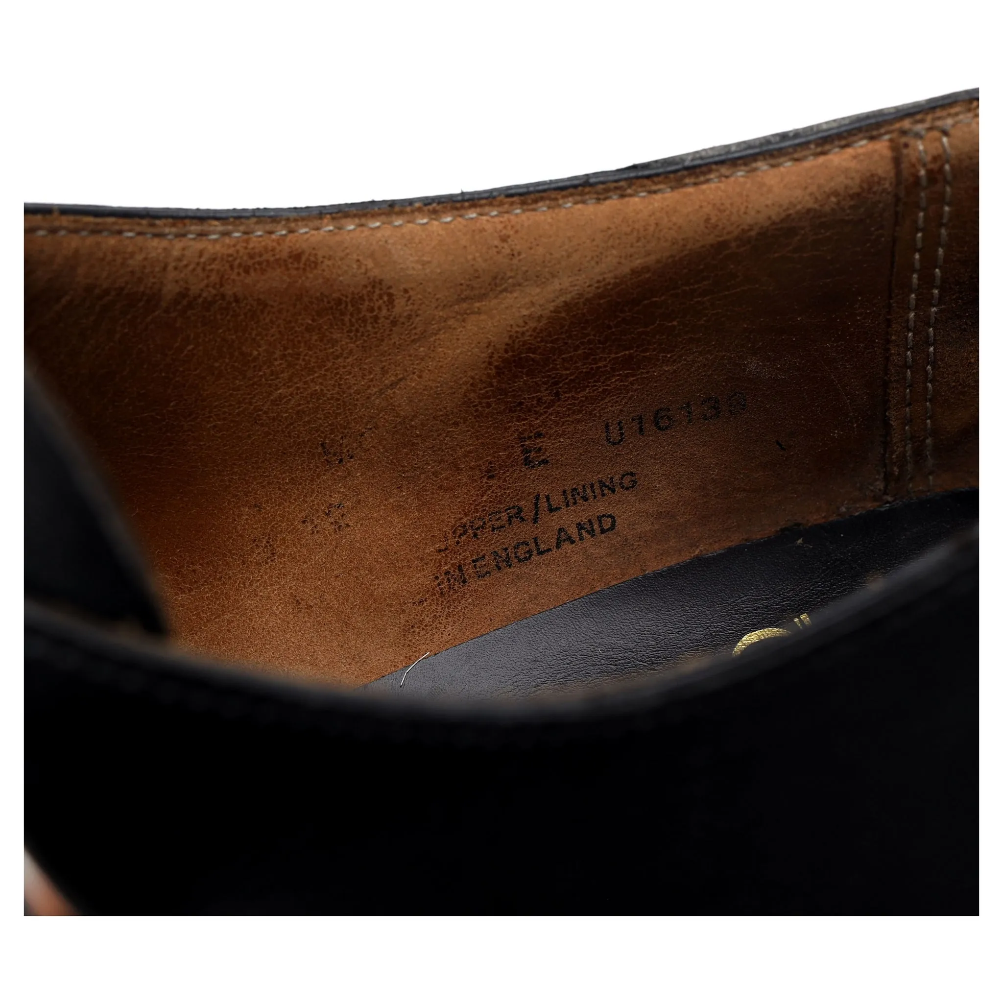 'Monkton' Black Leather Monk Strap UK 9.5 E