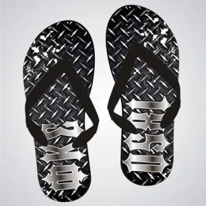 Phi Kappa Sigma Diamond Plate Flip-Flops -  SBL100 - SUB