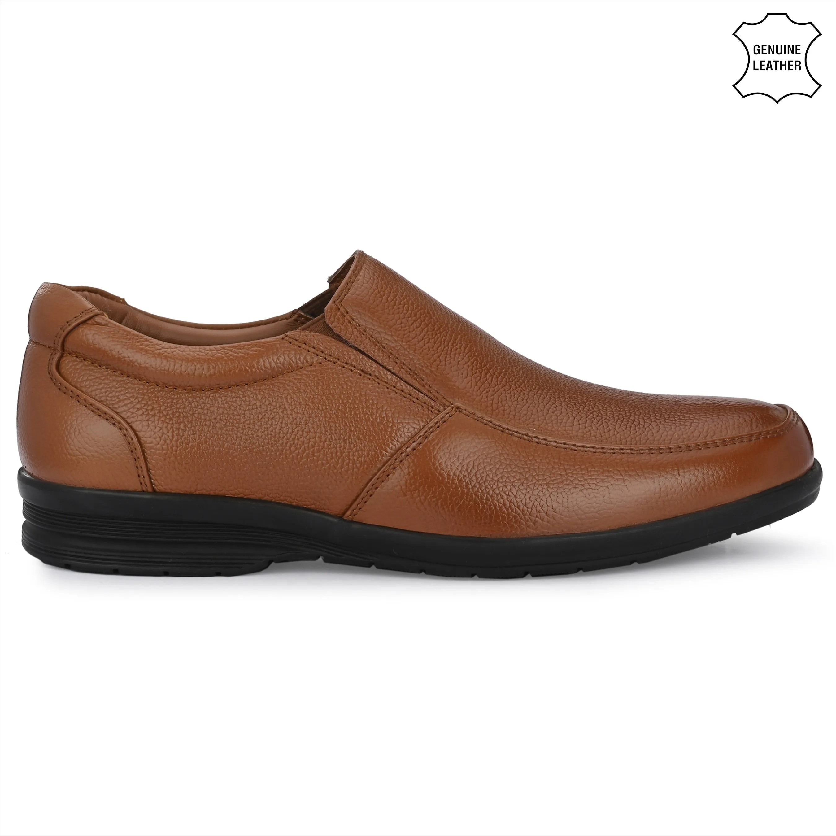 Sharp Full Grain Leather Slip Ons