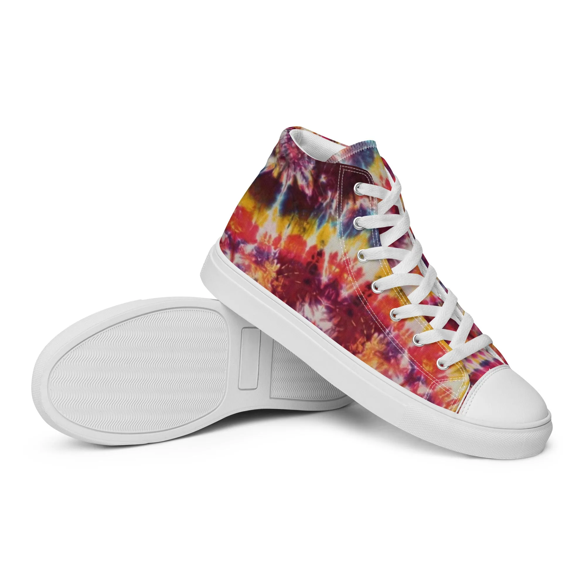'Sunrise' Men’s high top canvas shoes