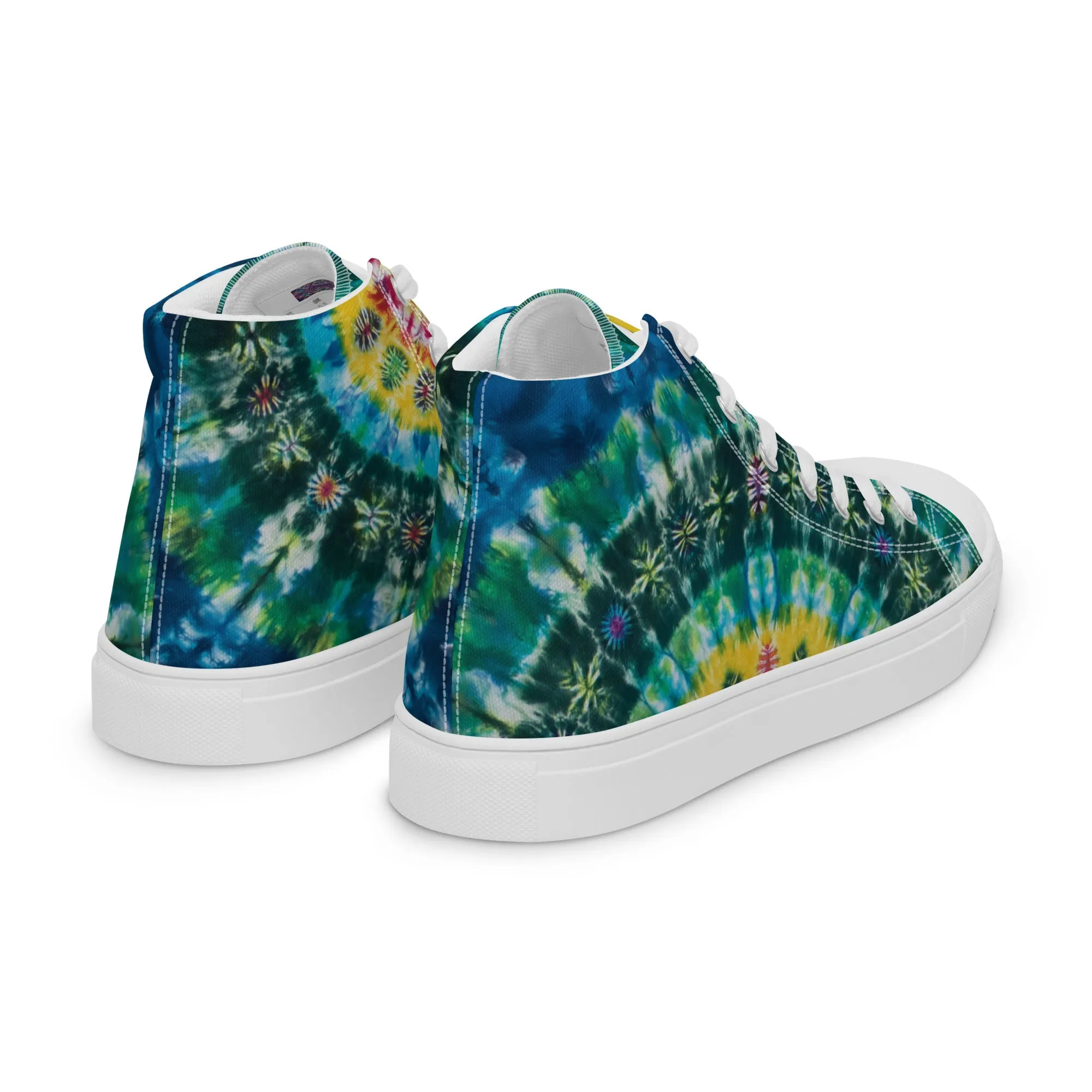 'Sunshine Daydream' Men’s high top canvas shoes