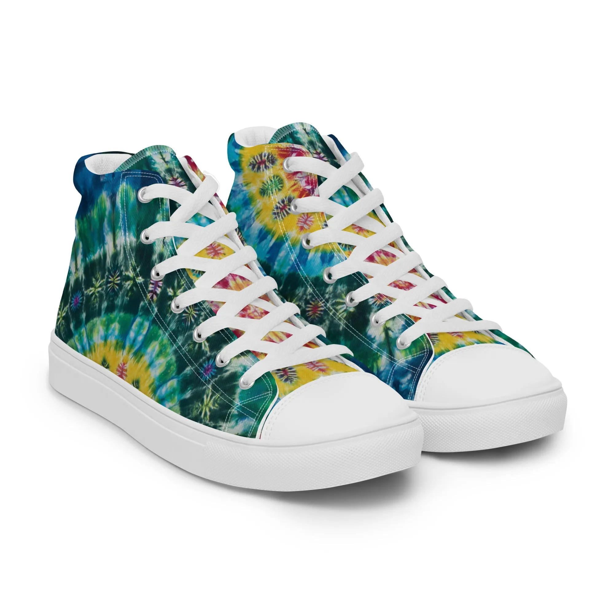 'Sunshine Daydream' Men’s high top canvas shoes