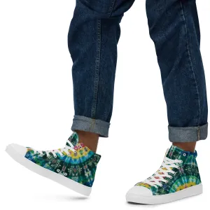 'Sunshine Daydream' Men’s high top canvas shoes