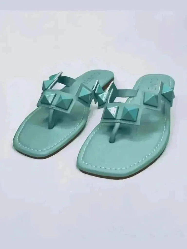 Teal Stud Flats