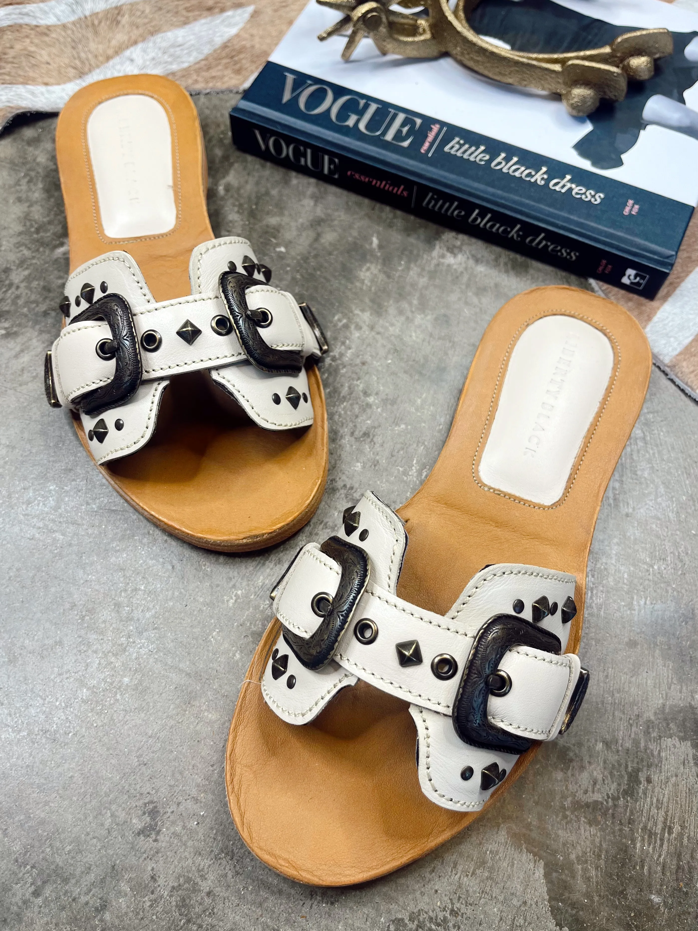 The Liberty Black Alina Missouri Bone Sandals