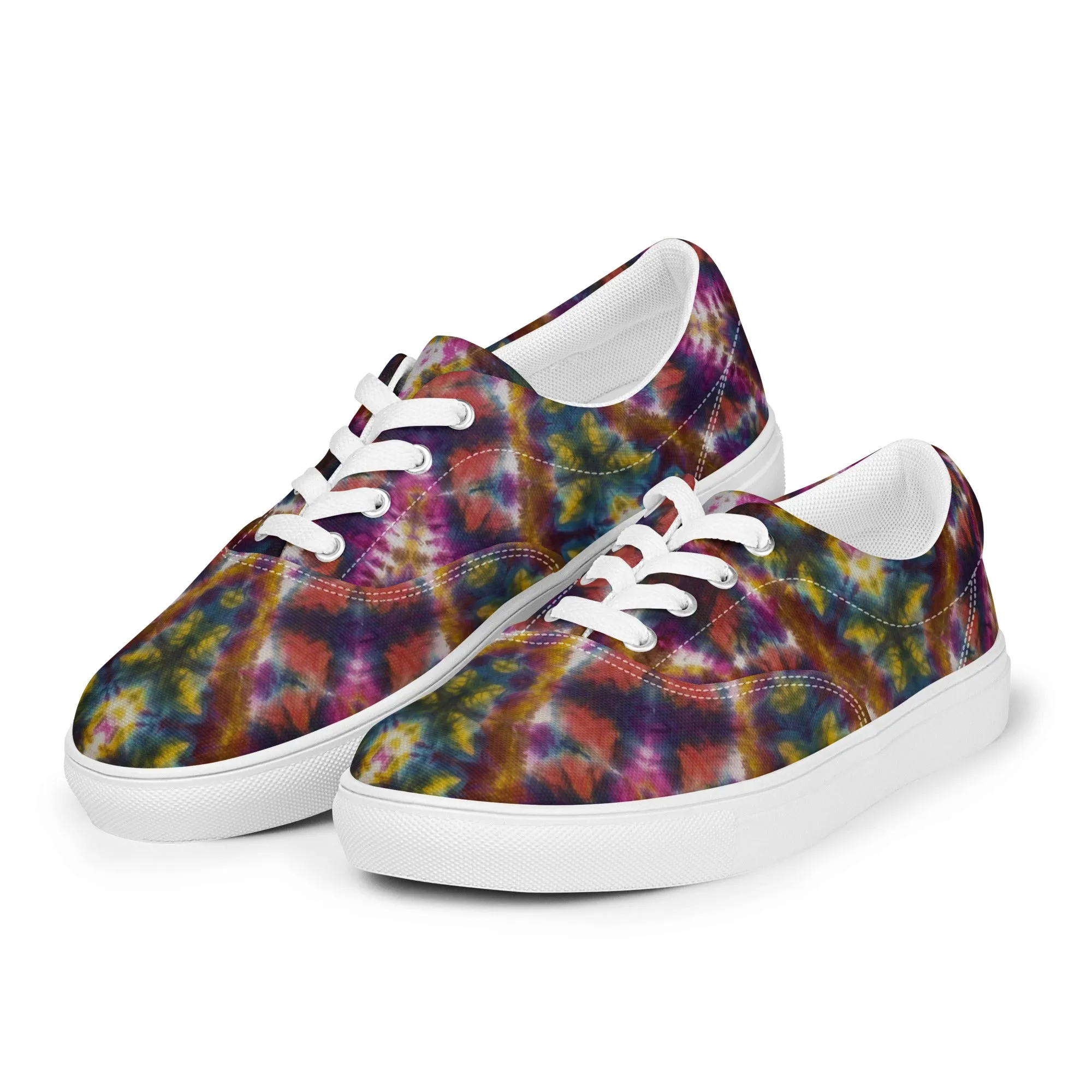 'The Ripple Effect' Men’s lace-up canvas shoes