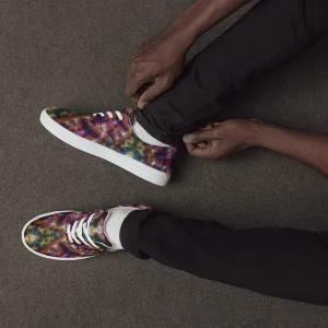 'The Ripple Effect' Men’s lace-up canvas shoes