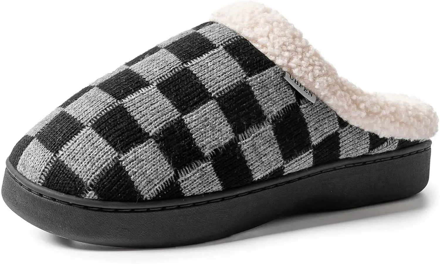 UBFEN Mens Slippers for Indoor Bedroom Memory Foam House Shoes Lightweight Slip On Outdoor Slipper