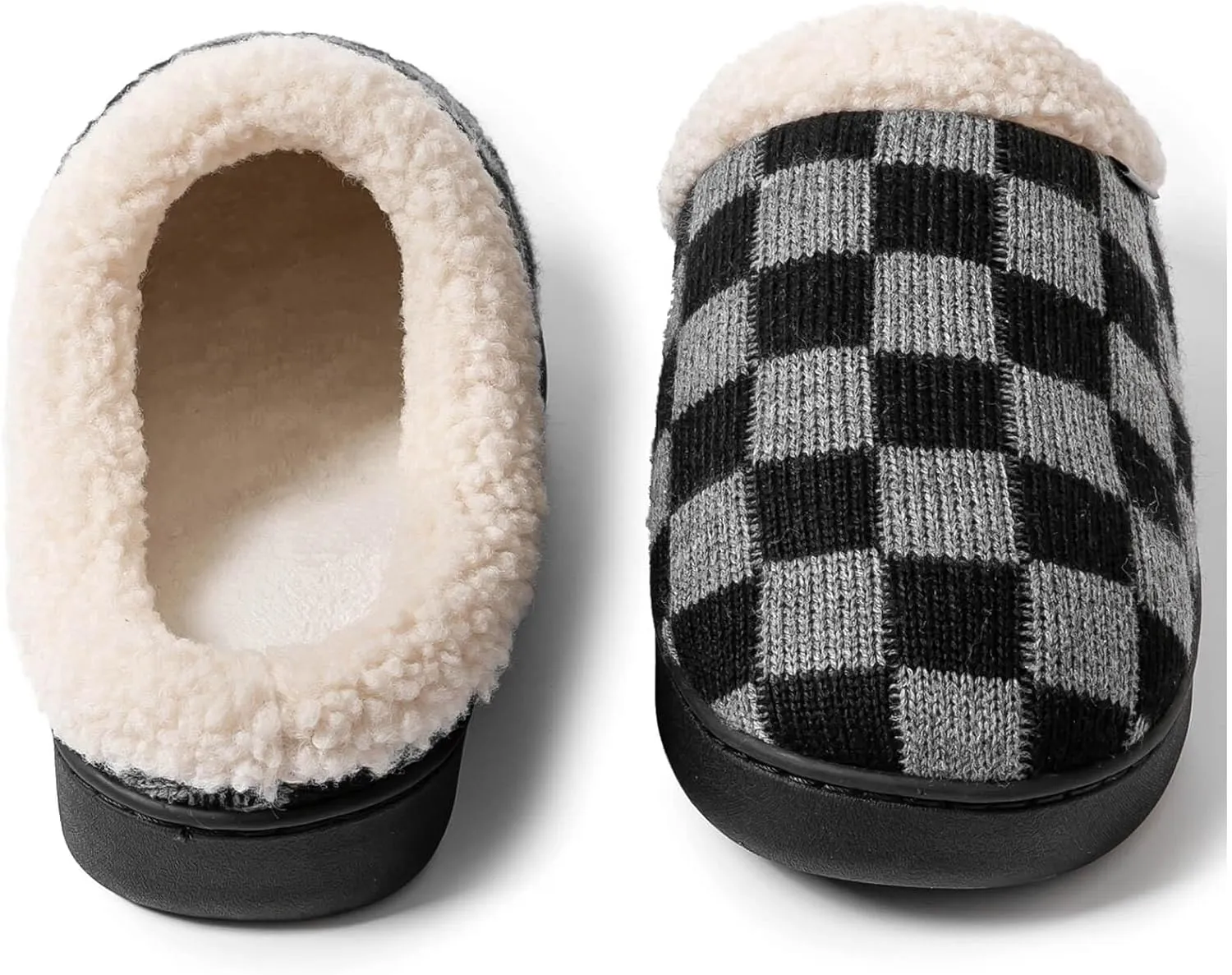 UBFEN Mens Slippers for Indoor Bedroom Memory Foam House Shoes Lightweight Slip On Outdoor Slipper
