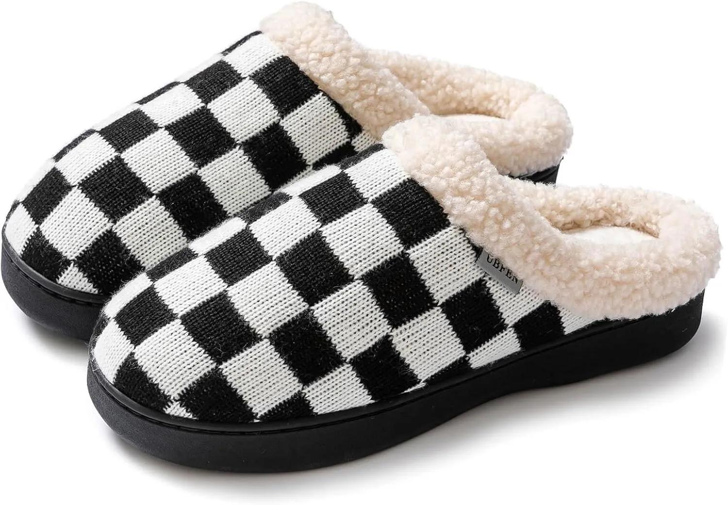 UBFEN Mens Slippers for Indoor Bedroom Memory Foam House Shoes Lightweight Slip On Outdoor Slipper